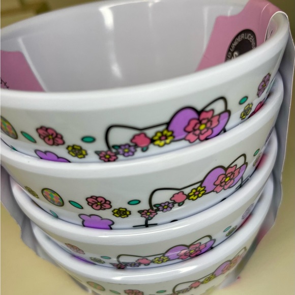 Sanrio Hello Kitty 4 Dipping Serving Condiment Rice Cups Small Bowls - Picture 2 of 5